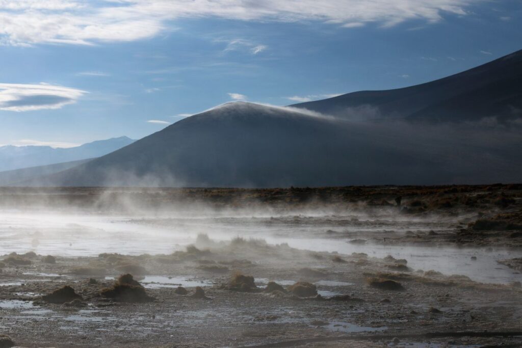 Termas de Chalviri no Salar de Uyuni, na Bolívia