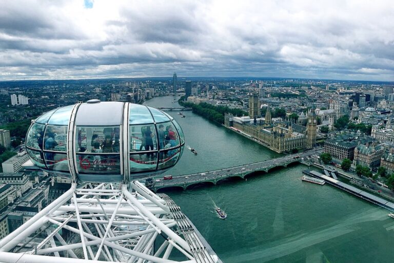 vista de londres de cima da london eye