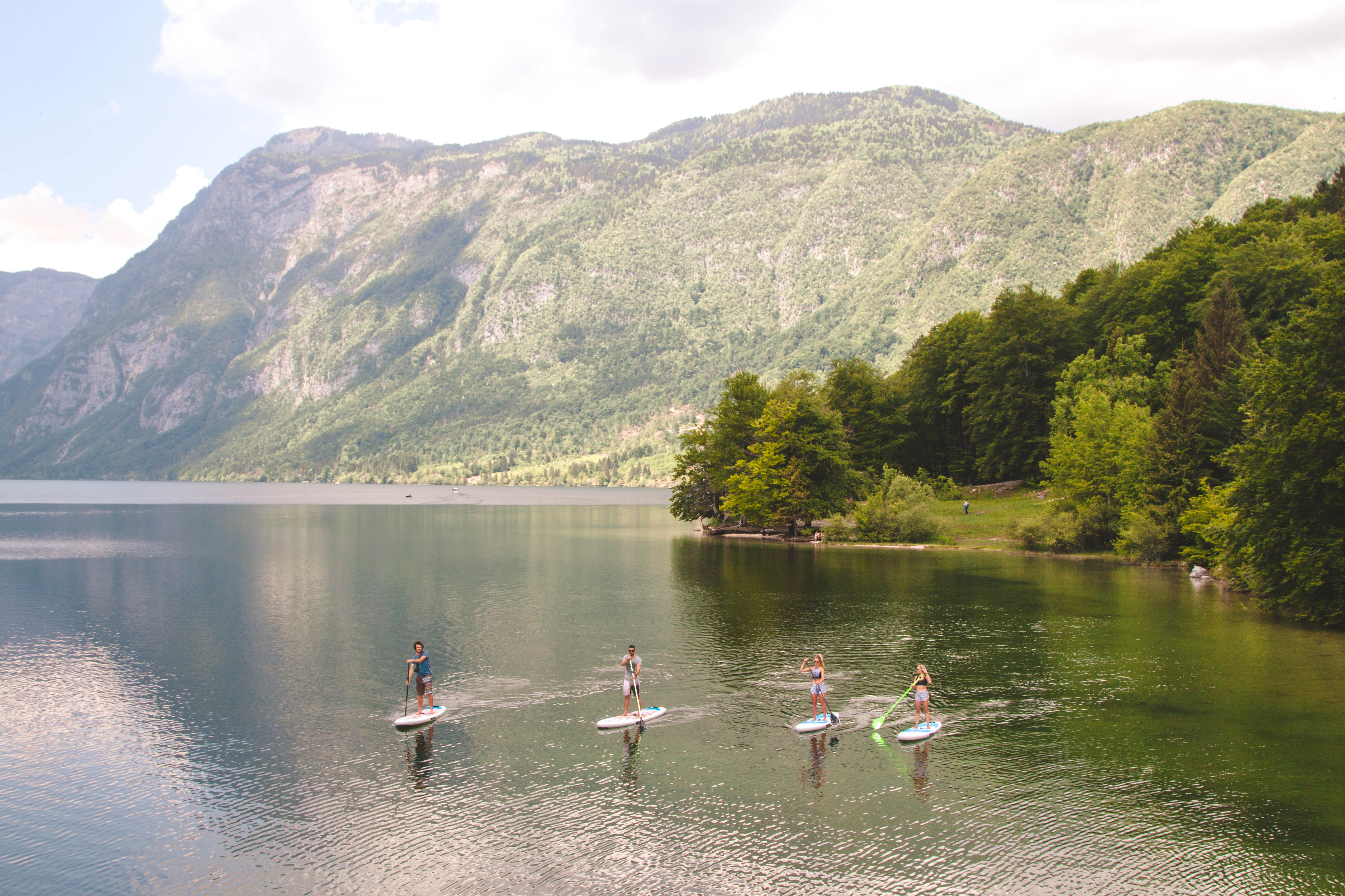 kayak no lago bohinj