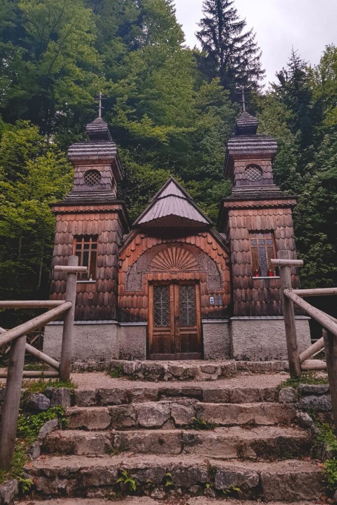 capela russa no Parque Triglav, na Eslovenia