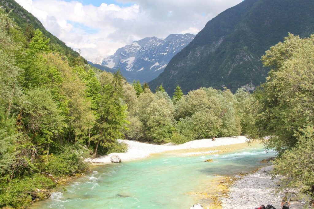 Vale do Rio Soca, na Eslovenia