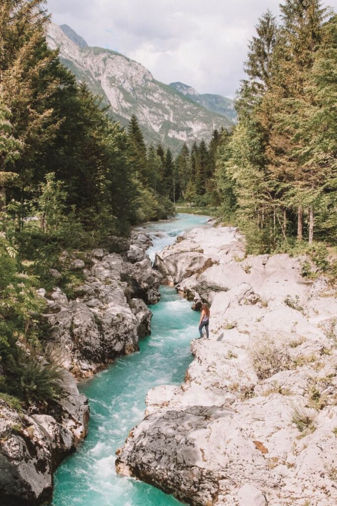 vale do rio soca na eslovenia