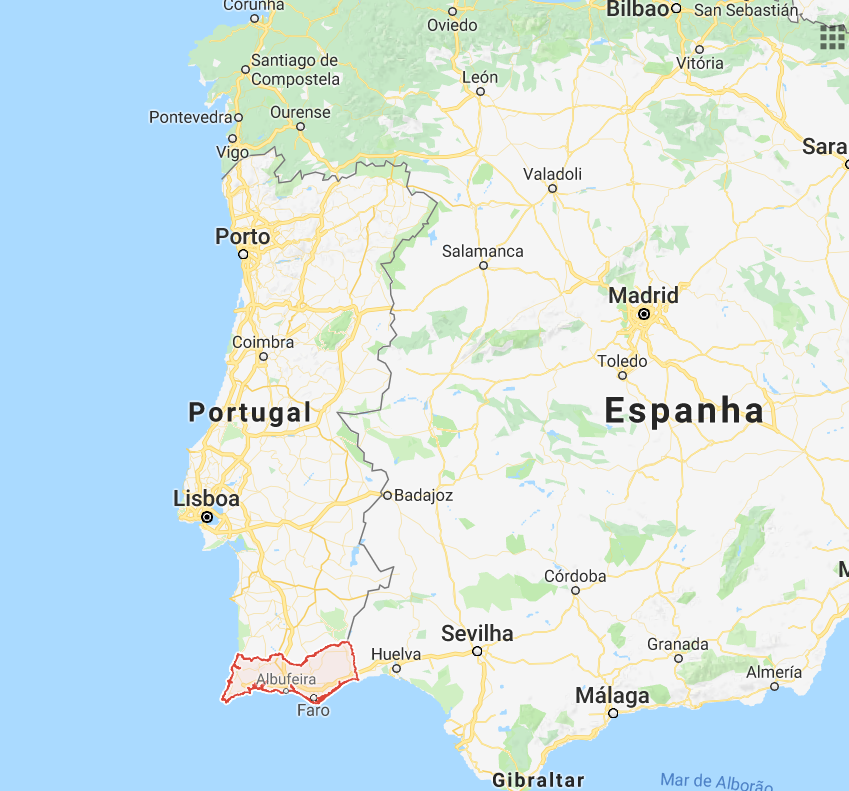 mapa portugal