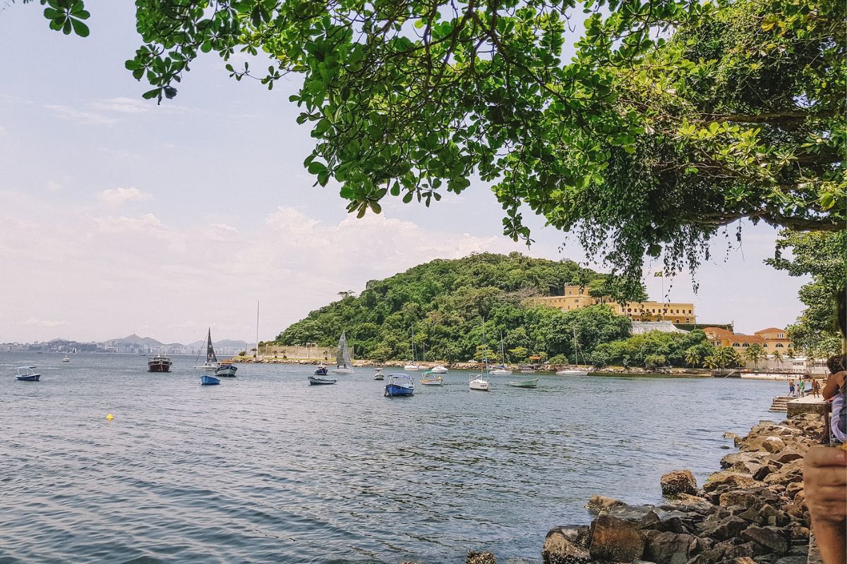 vista da mureta da urca no rio