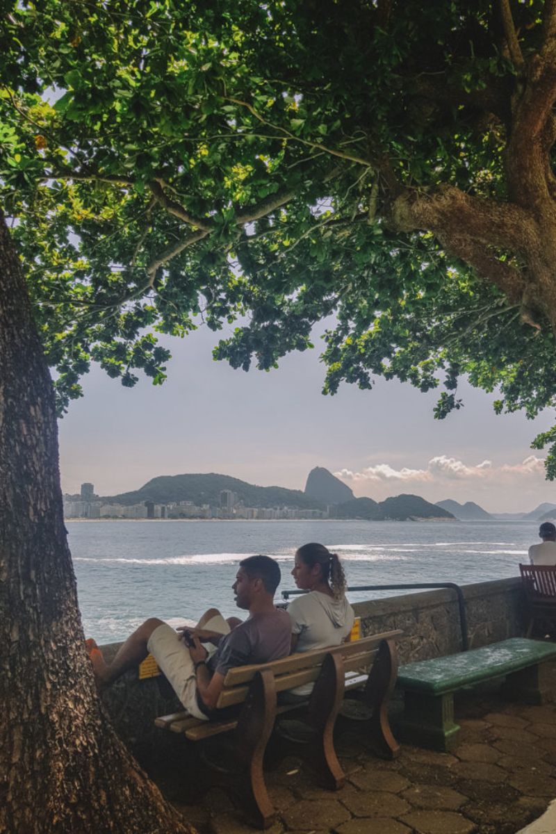 vista do forte de copacabana no rio de janeiro
