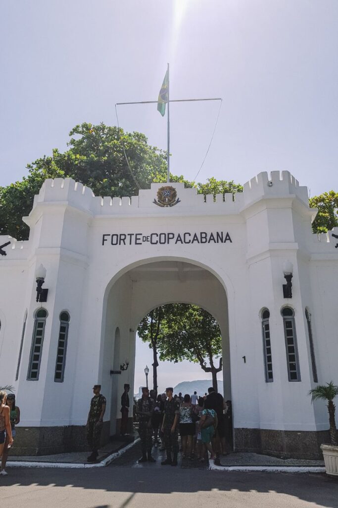 entrada do forte de copacabana