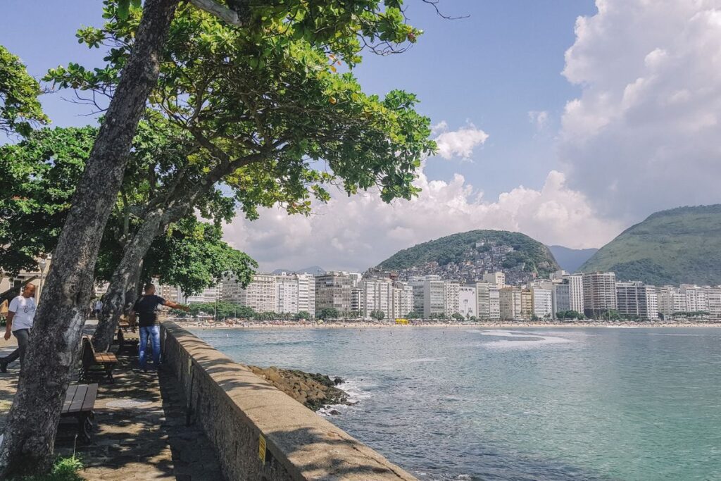 praia de copacabana vista do forte