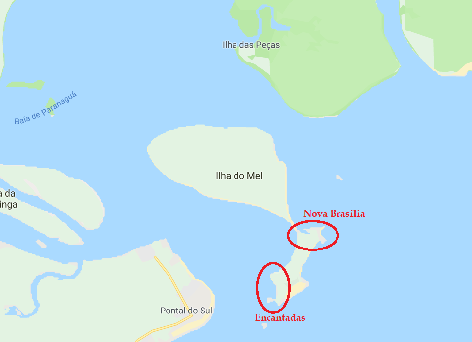 mapa ilha do mel