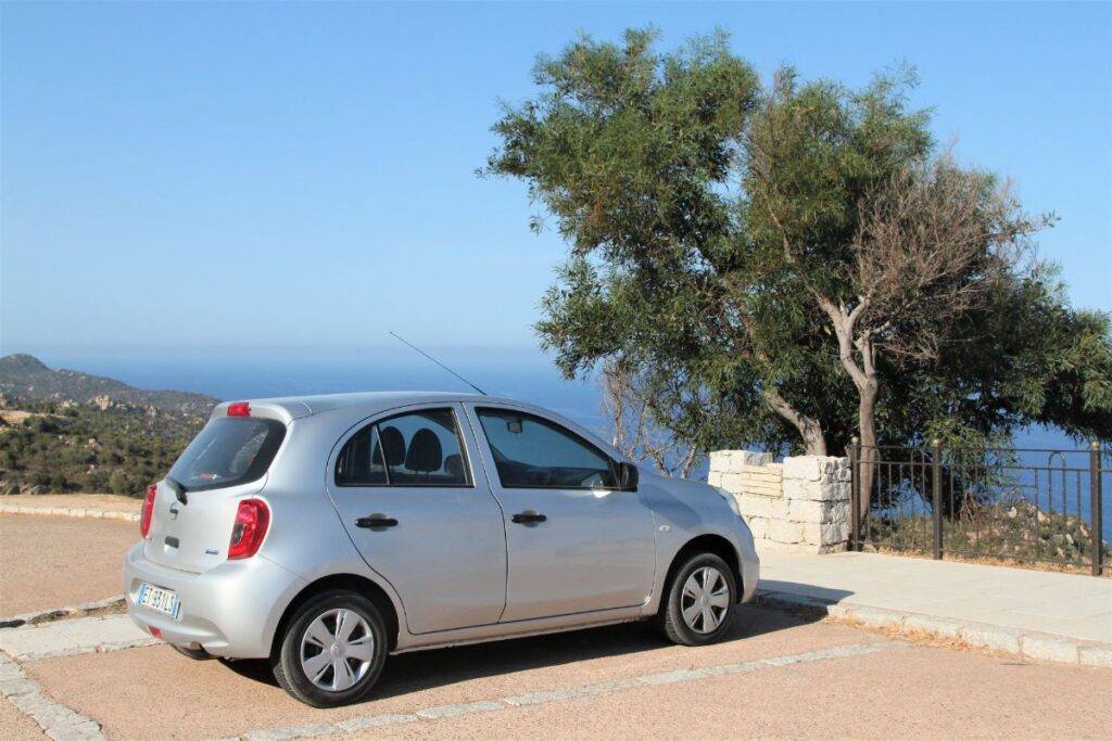 carro alugado na sardenha