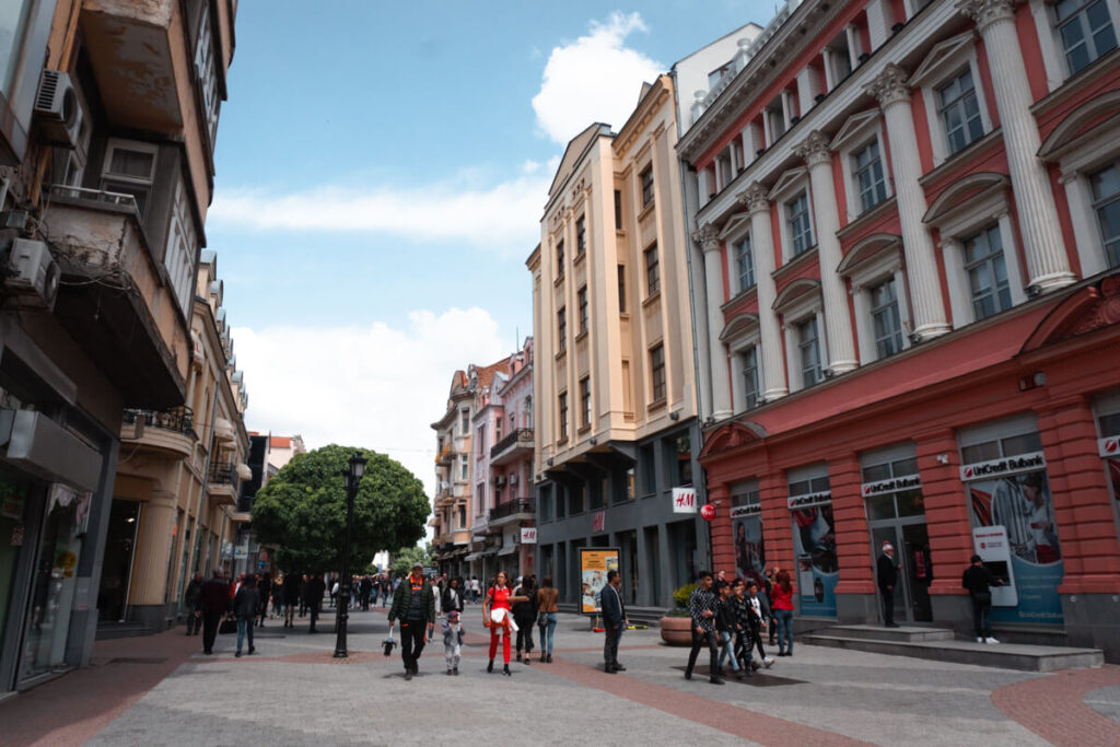 rua glavnata em plovdiv