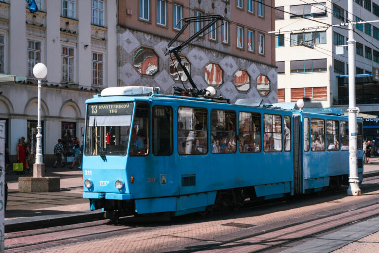 transporte publico em zagreb na croacia
