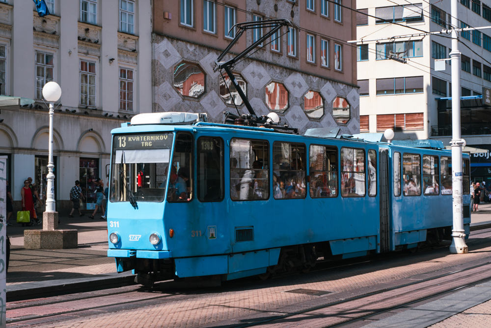 transporte publico em zagreb na croacia
