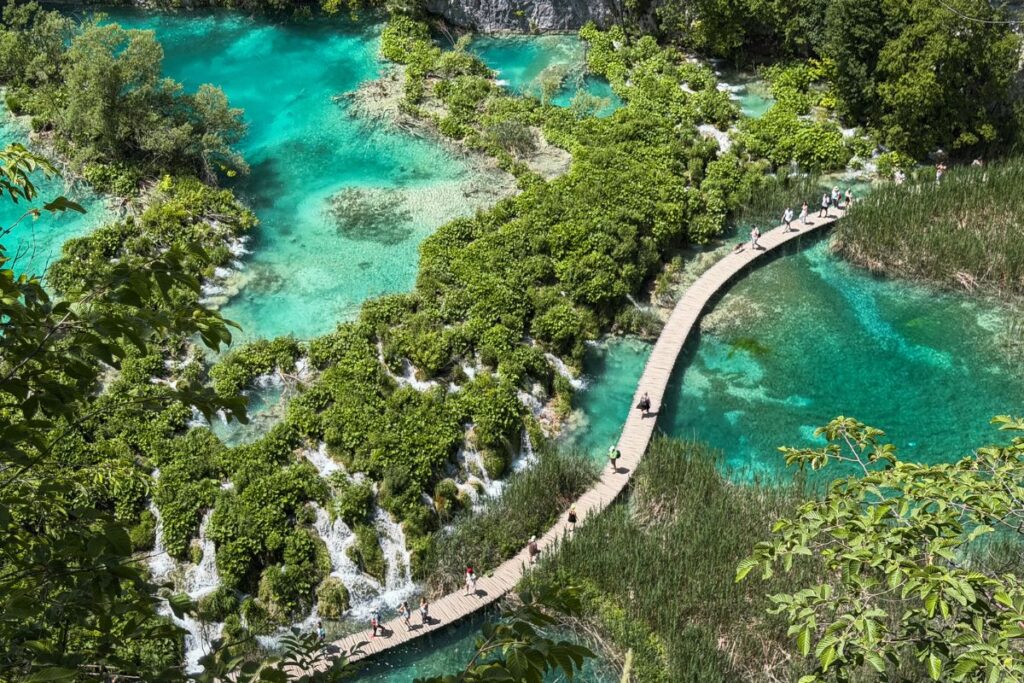 lagos plitvice visto do mirante