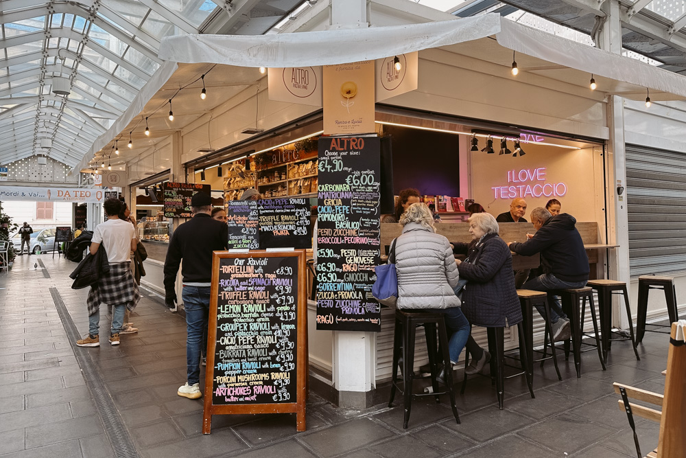 mercado de testaccio em roma