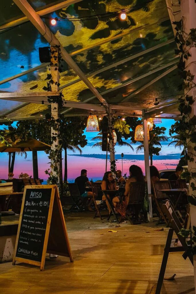 por do sol na barra da tijuca