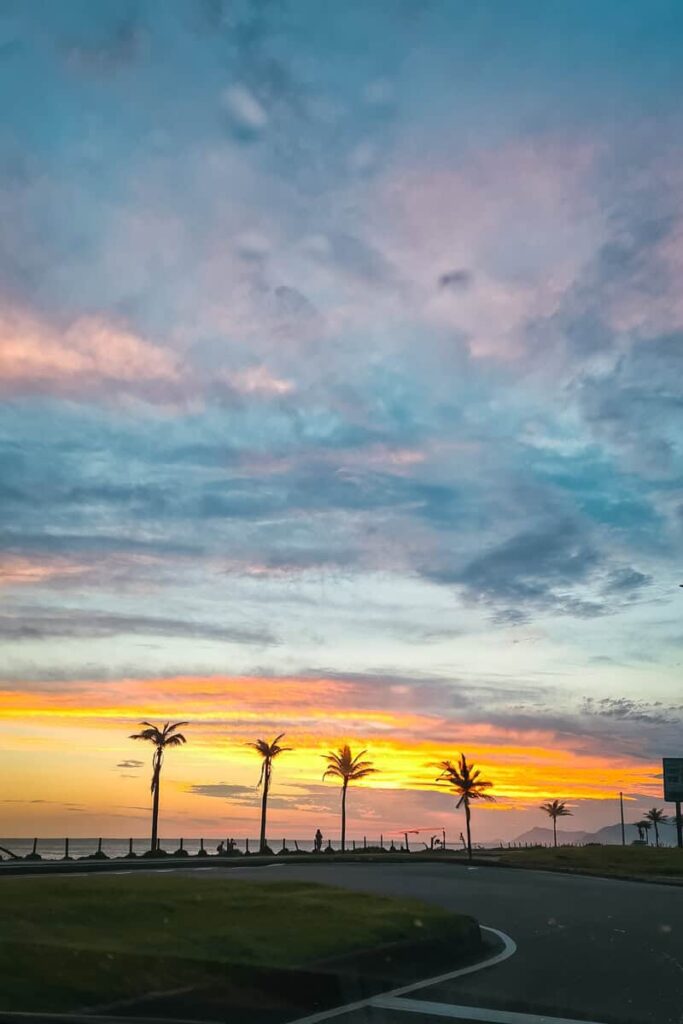 por do sol na barra da tijuca rio de janeiro