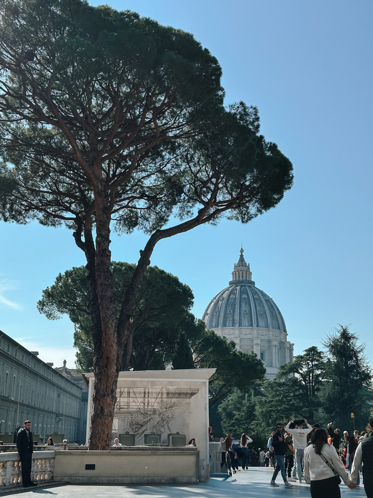 cupula da basilica de sao pedro vista do museu do vaticano