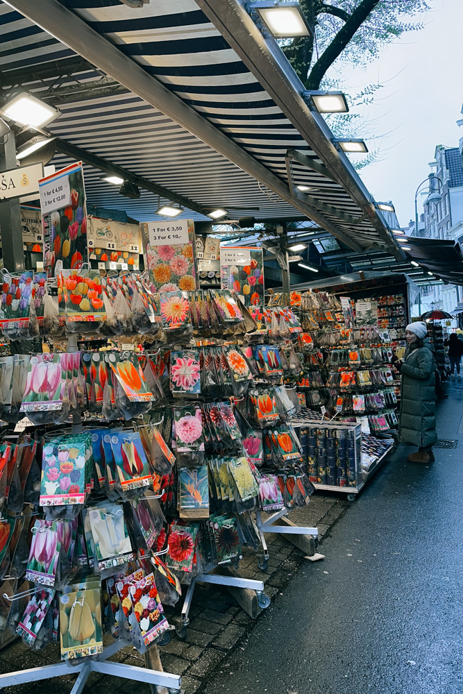 mercado de flores em amsterdam
