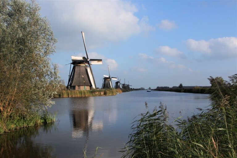 moinhos em kinderdijk na holanda