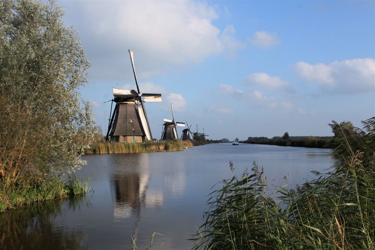 moinhos em kinderdijk na holanda