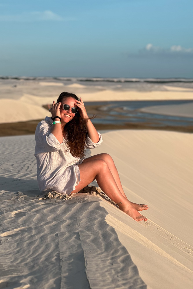 fe do blog cachos aventureiros por do sol nos lencois maranhenses