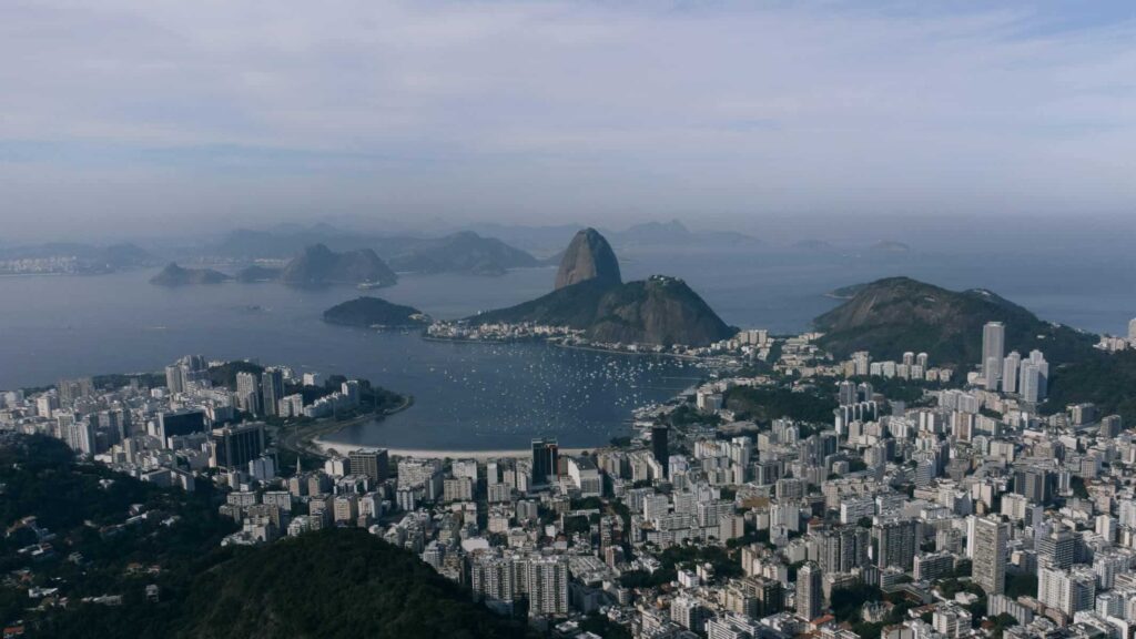pao de acucar visto do cristo redentor no rio