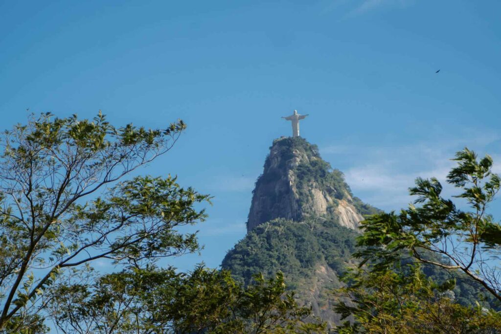 cristo redentor visto do mirante dona marta